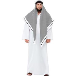 1001 Nacht & Arabisch & Midden-Oosten Kostuum | Sjeik Nabije Oosten Grote Hoofddoek | Man | Large | Carnaval kostuum | Verkleedkleding